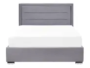 Ottoman Bed ROUEN Velvet Dark Grey 140 x 200 cm (EU Double)_843797