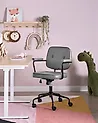 Desk Chair PAWNEE Velvet Grey