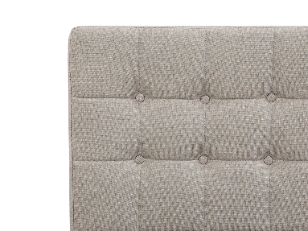 Adjustable Bed Fabric DUKE 160 x 200 cm (EU King Size) Beige_798034