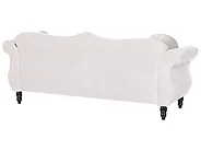 Sofa dla 3 osób SKIEN Welur Jasnobeżowy_1170454