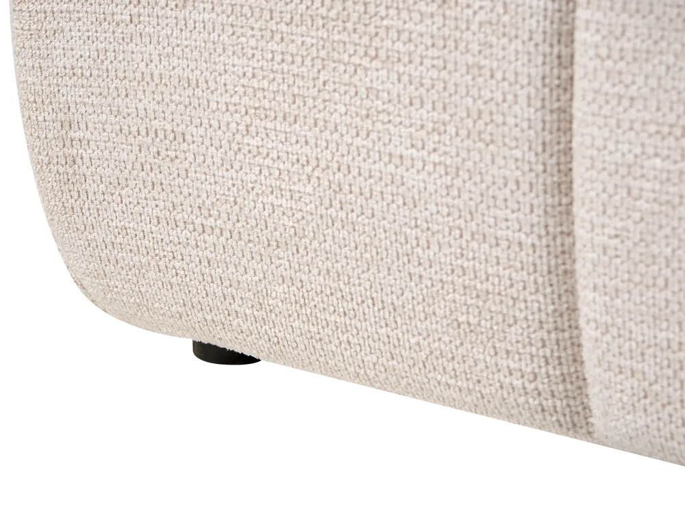 Ottoman Bed without Headboard GENAS Fabric Light Beige 140 x 200 cm (EU Double)_1070211