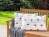 Lot de 2 coussins de jardin à motif de palmiers blancs 40 x 60 cm MOLTEDO_881393