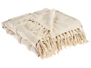 Blanket CHACK Cotton 200 x 220 cm Beige_1073801