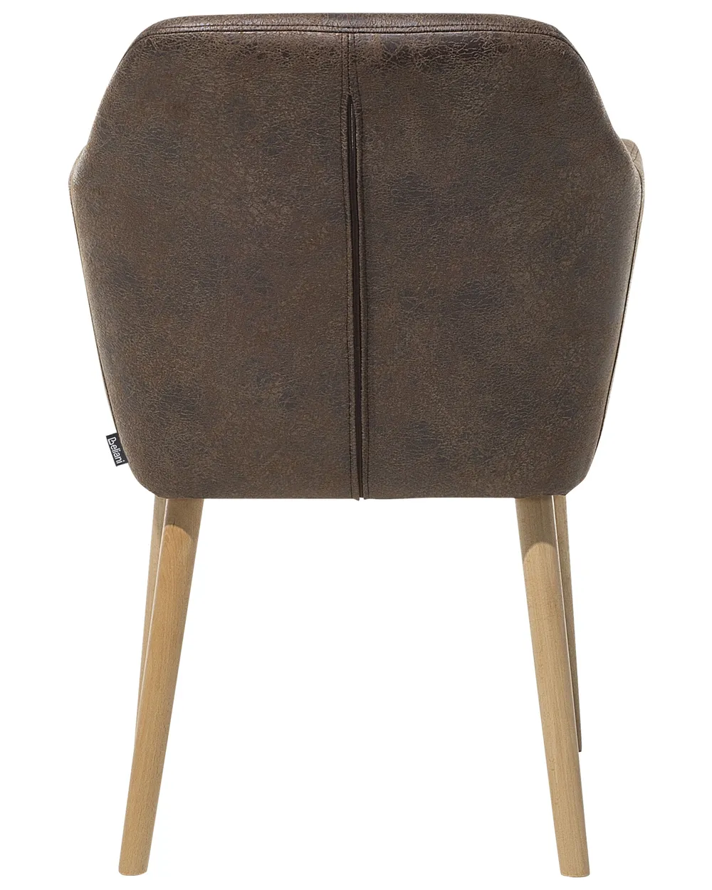 Dining Chair YORKVILLE Faux Leather Dark Brown_1075060