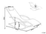 Rocking Sun Lounger CARANO II Metal Grey_812660