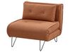 Canapé convertible 1 place en tissu orange VESTFOLD_930284