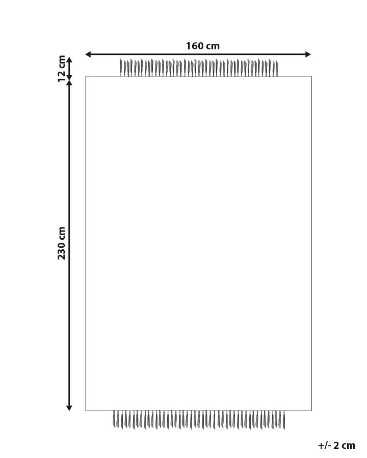 Wool Area Rug 160 x 230 cm Beige and Black DIVARLI_847417 Wool Area Rug 160 x 230 cm Beige and Black DIVARLI_847417