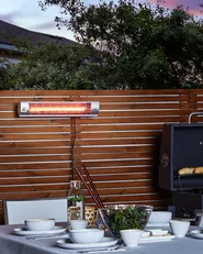 Wall Mounted Infrared Patio Heater BROMO 2000 W Silver_815753