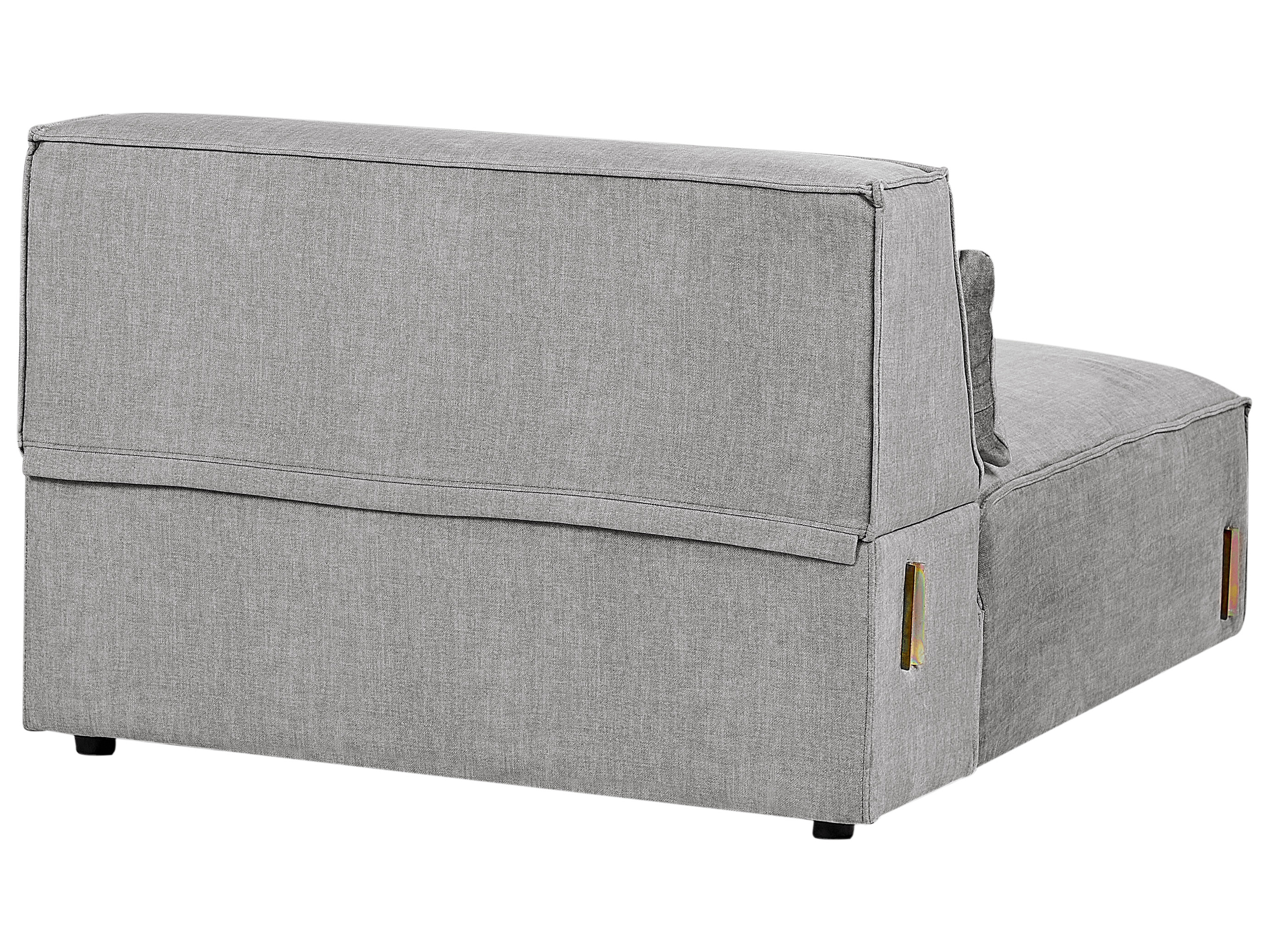 Canapé d'angle à droite modulable 3 places en tissu gris HELLNAR_911928