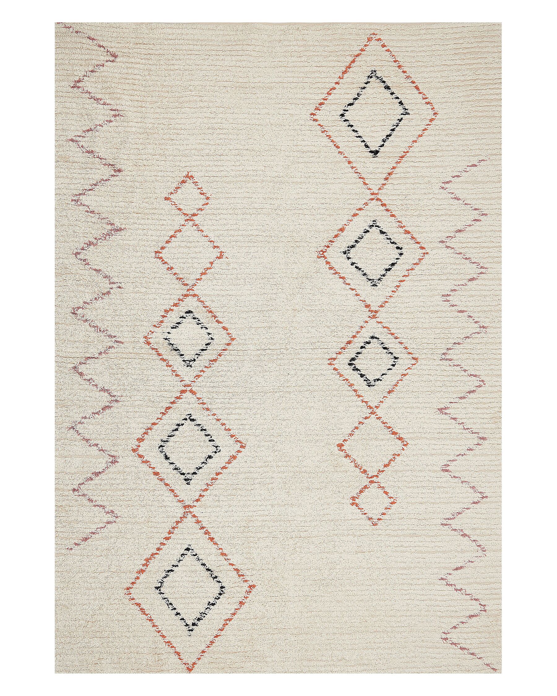 Bavlnený koberec 140 x 200 cm béžový GUWAHATI_839170