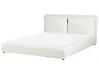 Bed Velvet BAJONNA 180 x 200 cm (EU Super King) Off-White