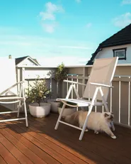 Set of 6 Garden Chairs CATANIA Metal Beige_980257