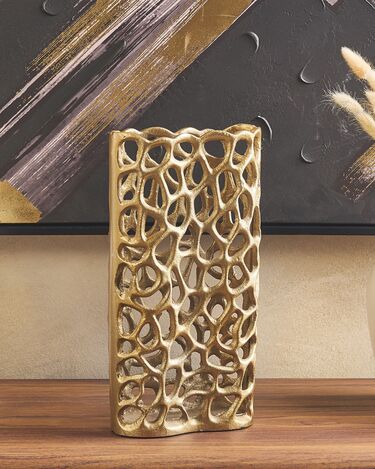 Metal Decorative Vase 33 cm Gold SANCHI