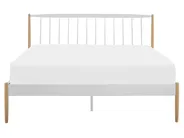 Bed Metal MAURS 160 x 200 cm (EU King Size) White_778498