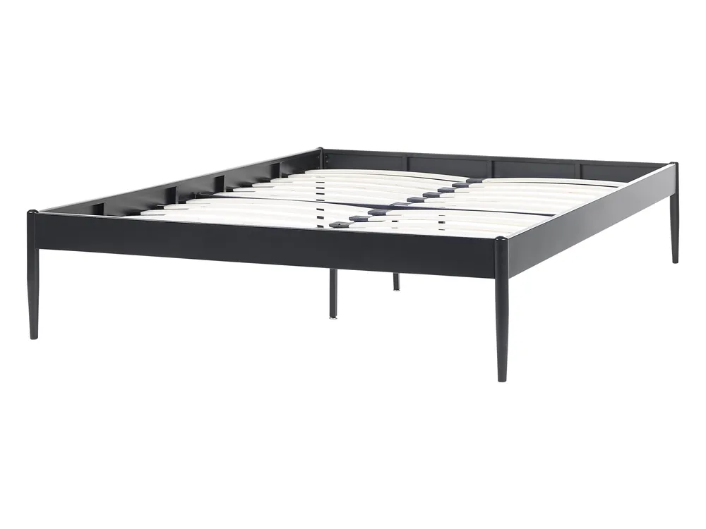 Bed Metal VAURS 140 x 200 cm (EU Double) Black_863474