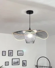 Lampadario LUNGA Metallo Nero_1076702
