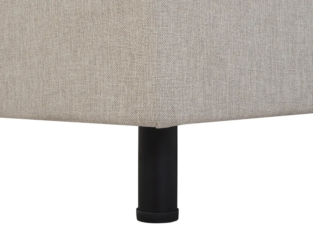 Adjustable Bed Fabric DUKE 160 x 200 cm (EU King Size) Beige_798036
