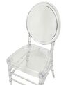 Set of 2 Dining Chairs Transparent MONTROSE_929401