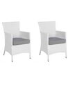 Set di 2 sedie rattan bianco ITALY_763669