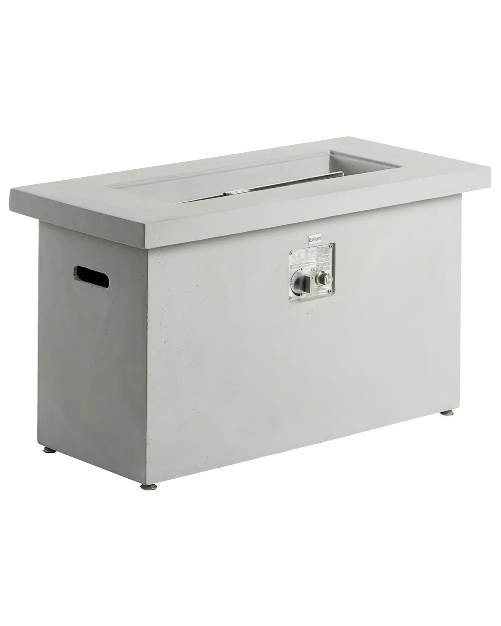 Gas Fire Pit AMBRIM Concrete Light Grey_956203