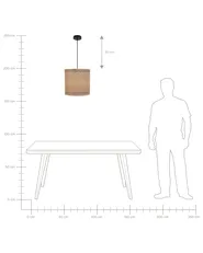 Pendant Lamp LUAPULA Paper Rope Natural_915573