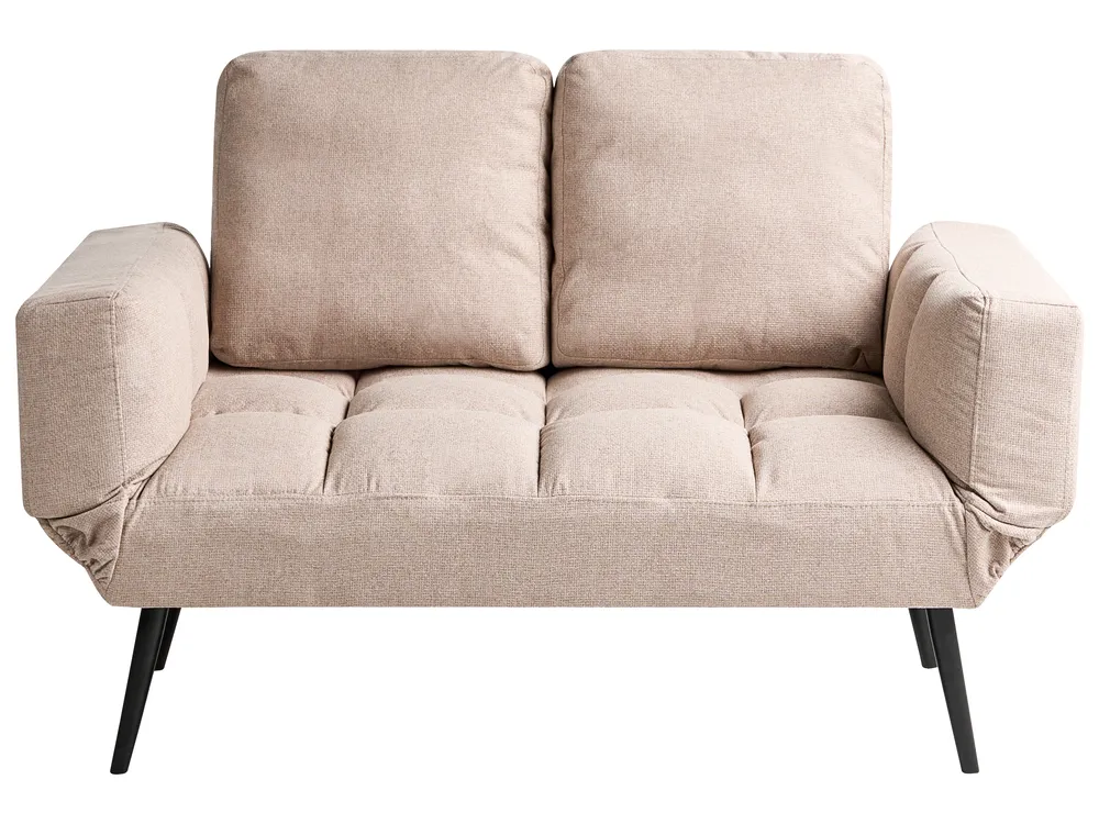 Sofa rozkładana dla 2 osób BREKKE Beżowy