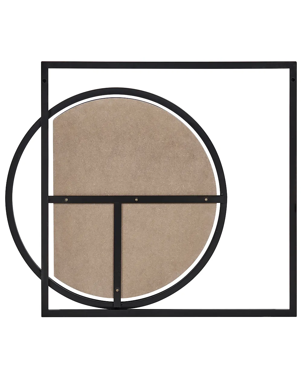 Wall Mirror AUXY 78 cm 70 cm Metal Black_915721