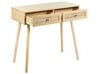 Tavolino consolle legno chiaro 88 x 40 cm ODELL_848815