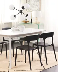 Set di 4 sedie da giardino GUBBIO Nero_844330