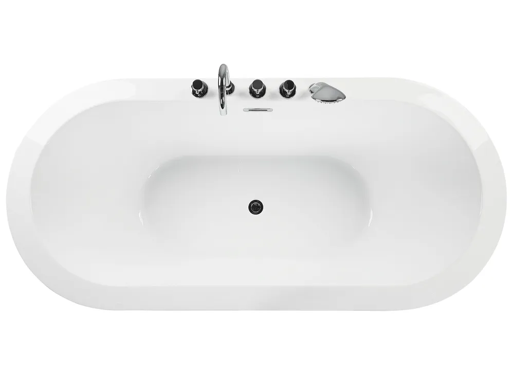 Freistehende Badewanne Oval 170x80cm Schwarz - Minimalistisches Design Von Empresa
