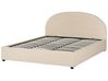 Boucle EU Super King Size Ottoman Bed Beige VAUCLUSE_820386