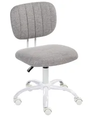 Desk Chair BUBBLY Fabric Light Grey_1053713