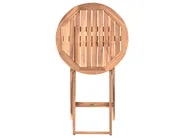 Bistro Set Folding SACILE Acacia Wood Brown_986769