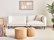 Sofa 3-Sitzer VORGOD Bouclé Cremeweiss_1179076