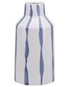 Vaso decorativo gres porcellanato bianco e blu 22 cm ASUS_810611