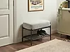 Banc à chaussures TRUCKEE Tissu Gris
