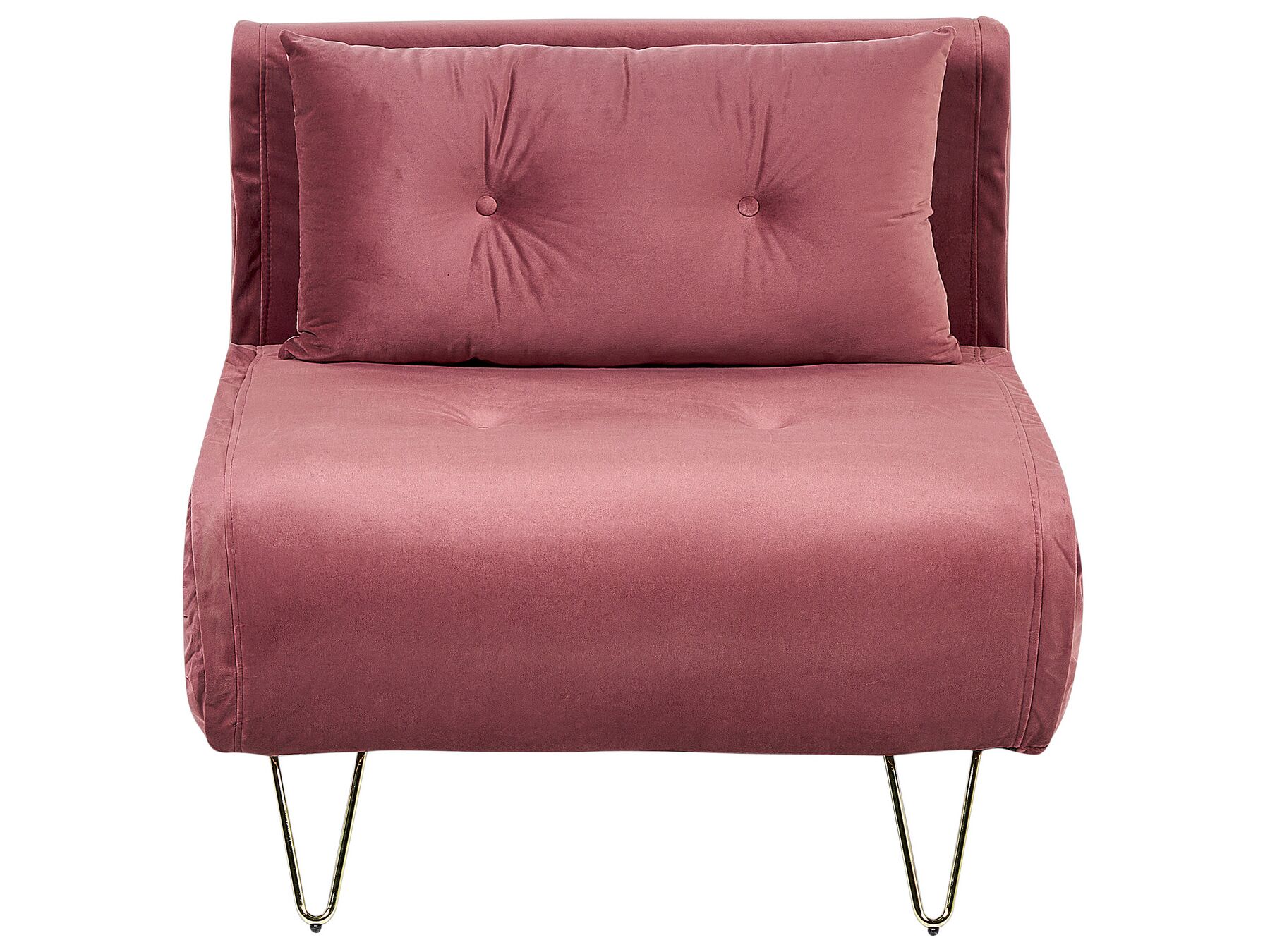 Velvet Sofa Bed Pink VESTFOLD_850939