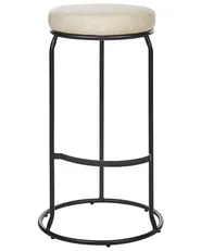 Set di 2 sgabelli da bar MILROY Pelle sintetica Beige chiaro_915984