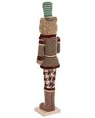 Set of 2 Figurines ALATORNIO 62/63 cm Bear Reindeer Brown_1156819