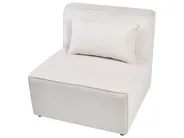 Divano modulare 3 posti LEMVIG Velluto a coste Beige_1052079