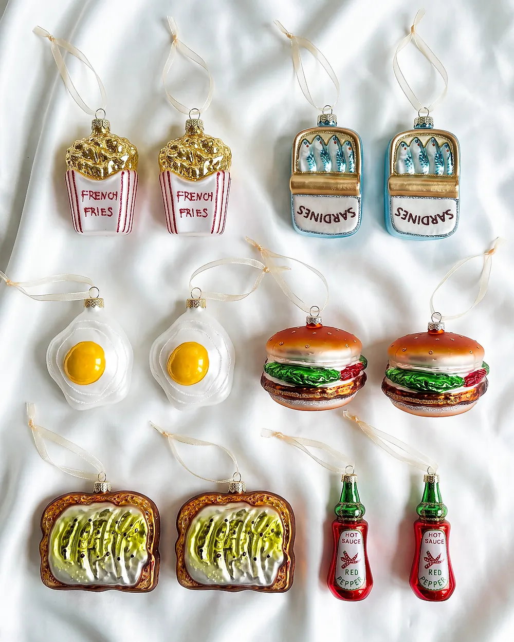 Set of 12 Baubles SNOWLIGHT Glass Multicolour