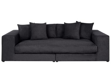 3-Sitzer Sofa schwarz mit Kissen GLORVIKA