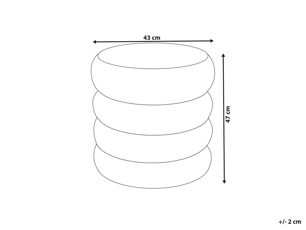 Puf SUMPTER Boucle Niebieski_1012126