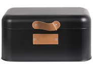 4 Piece Bread Bin and Canister Set REVERIE Iron Black_1069578