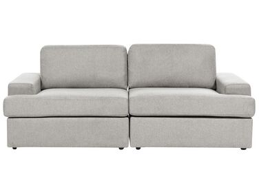 3 Seater Fabric Sofa Light Grey ALLA