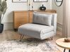 Fabric Sofa Bed Light Grey VESTFOLD_930448