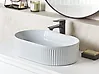 Countertop Basin GELDO 490 x 310 mm Ceramic White