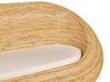 Tuinbank 2-zits rotan natuurlijk/beige MAIORI_928301