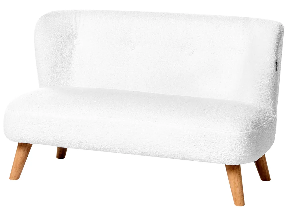 Kids Sofa LOTE Boucle White_1055681