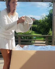 Donica LIVADIA 20 cm Złamana biel_1006308